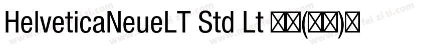 HelveticaNeueLT Std Lt 亮体(西方)免费下载字体转换